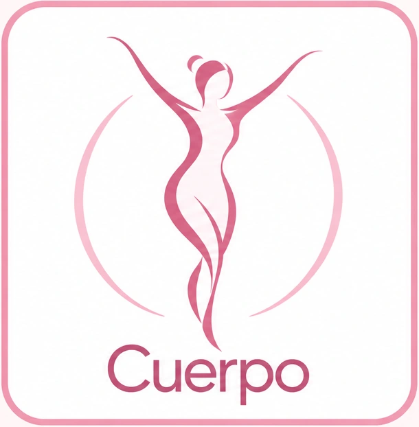 Cuerpo: silueta femenina estilizada rosa